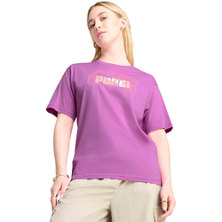 Tricou femei Puma Graphics Stacked No. 1 Logo Relaxed Tee 68508489